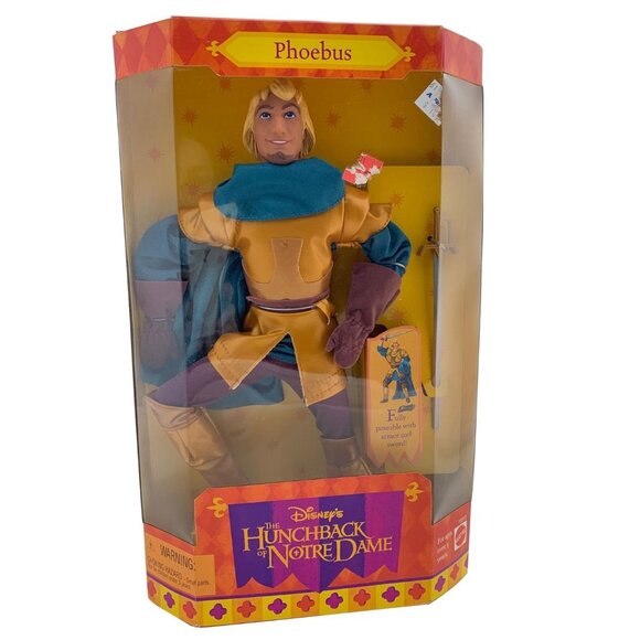 1995 Phoebus Doll - Disney’s The Hunchback of Notre Dame by Mattel #15312 NIB - Picture 1 of 5